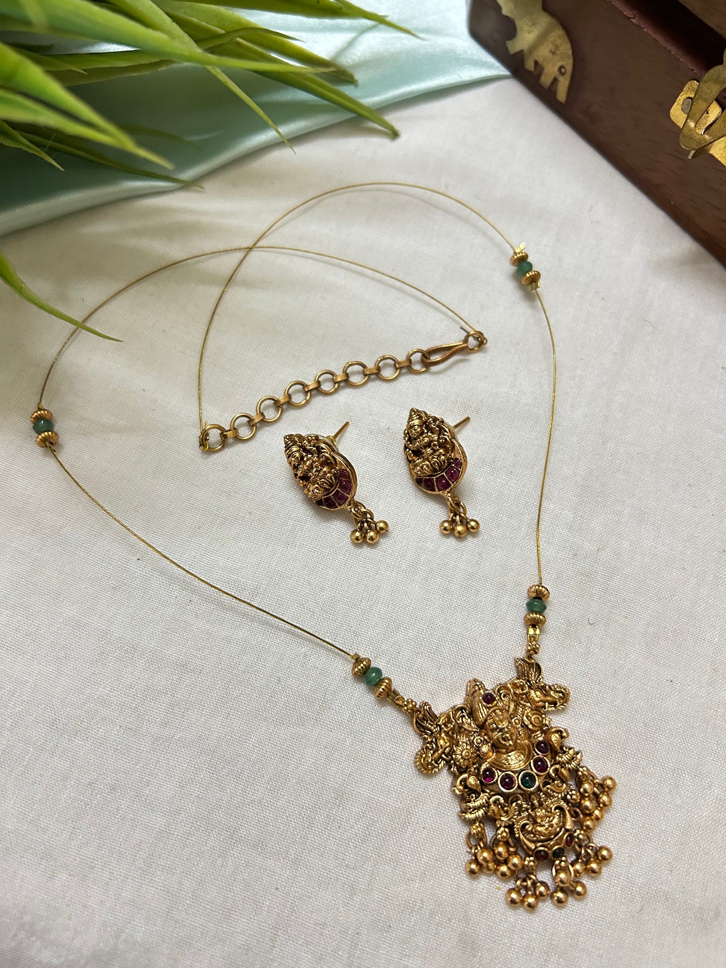 Invisible Necklace with Venkata Ramana Pendant
