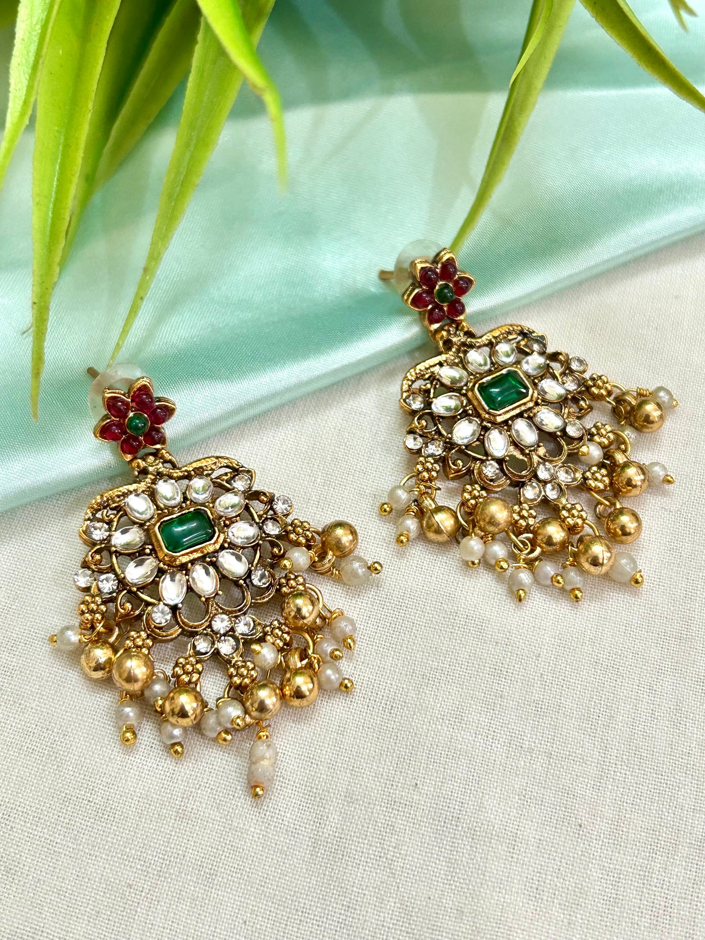 Gold plated Short Necklace ( LHA 436 R )