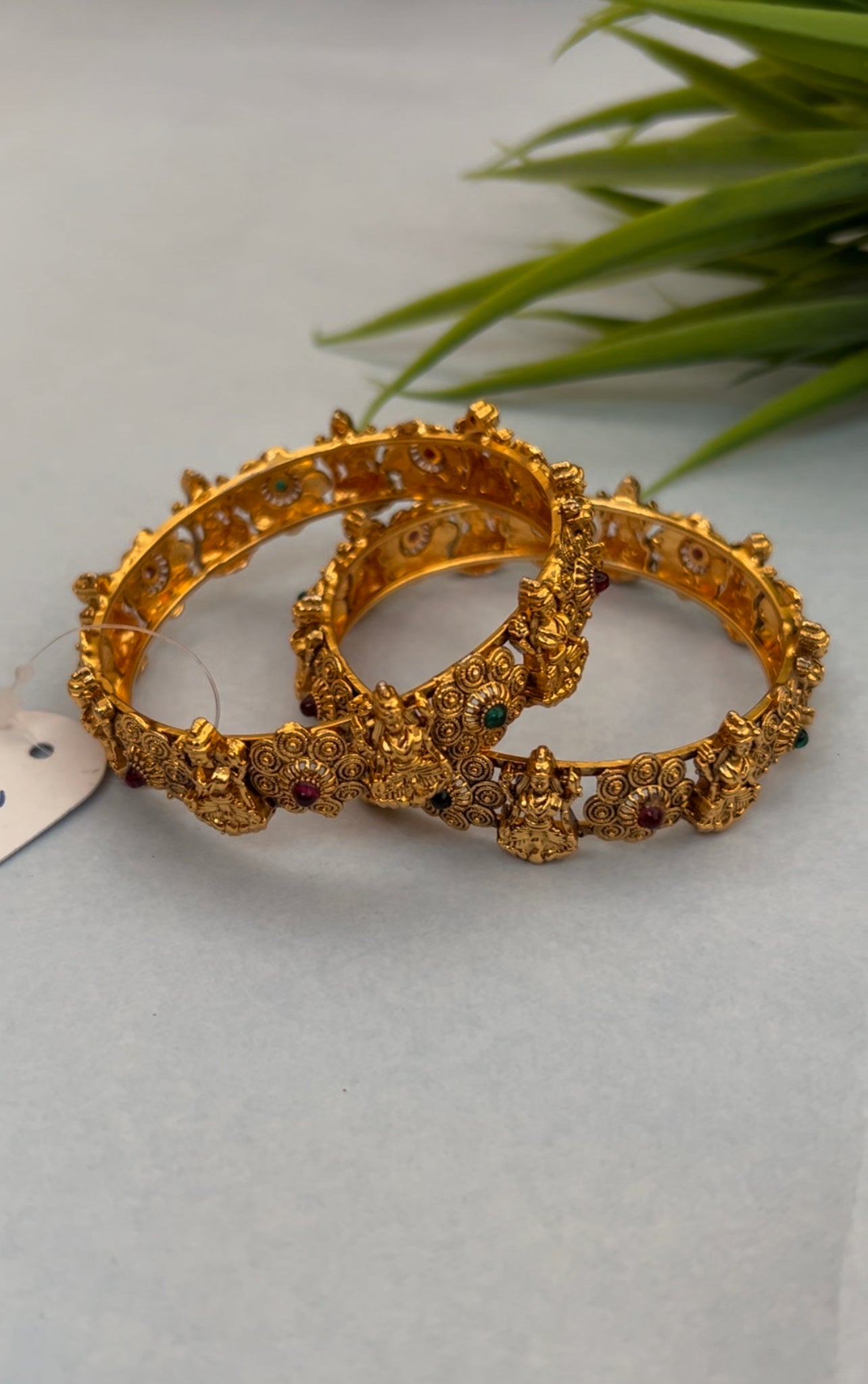 Lakshmi Gold Plated Kada ( LHA KADA 23 )