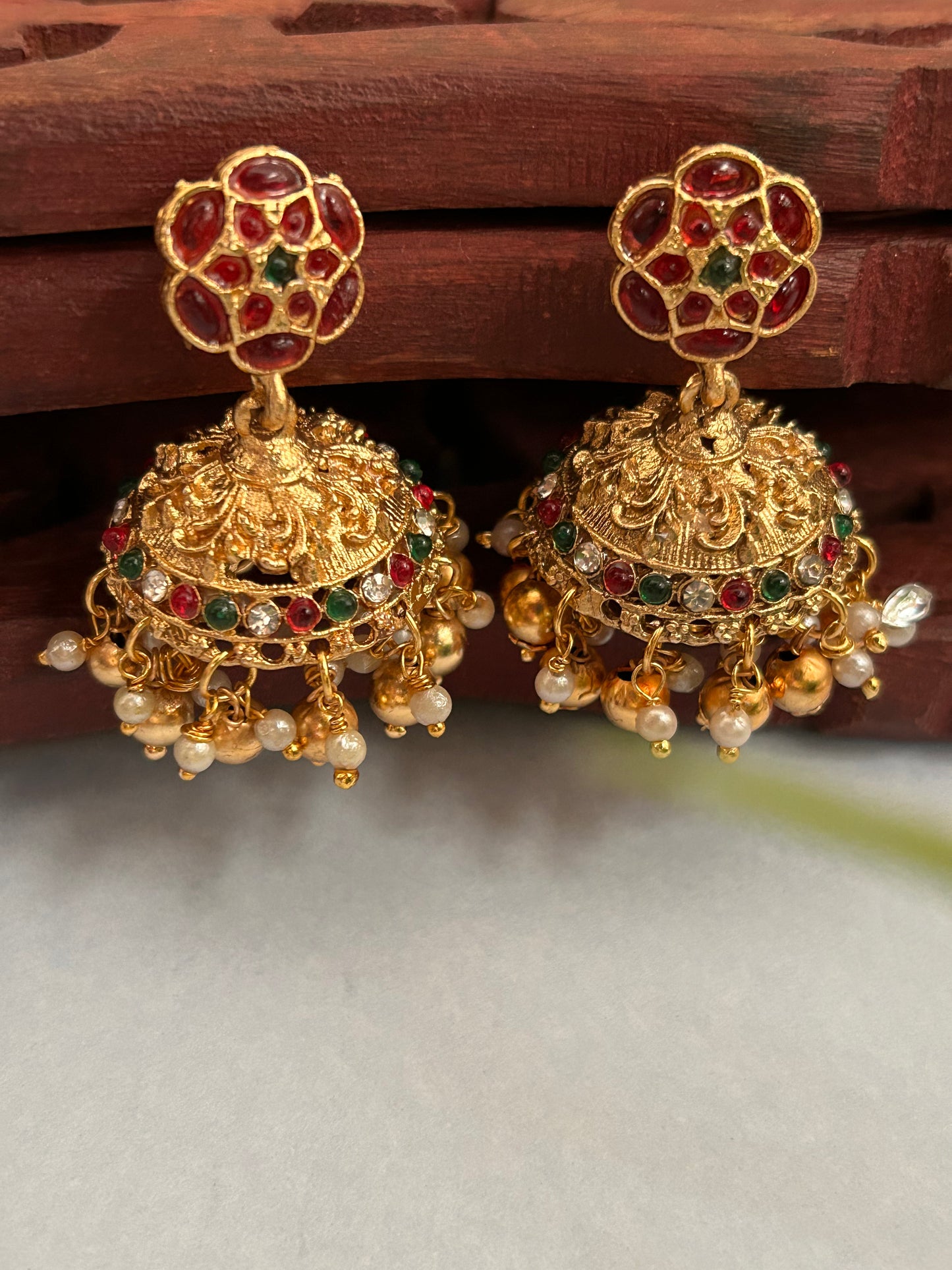 Luxehara Gold Plated Long Haaram
