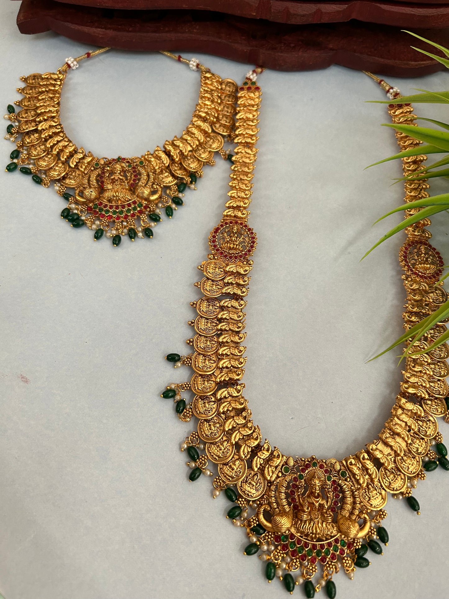 Luxehara Gold Plated Necklace Combo set **Without Earrings ( LHA 702 )
