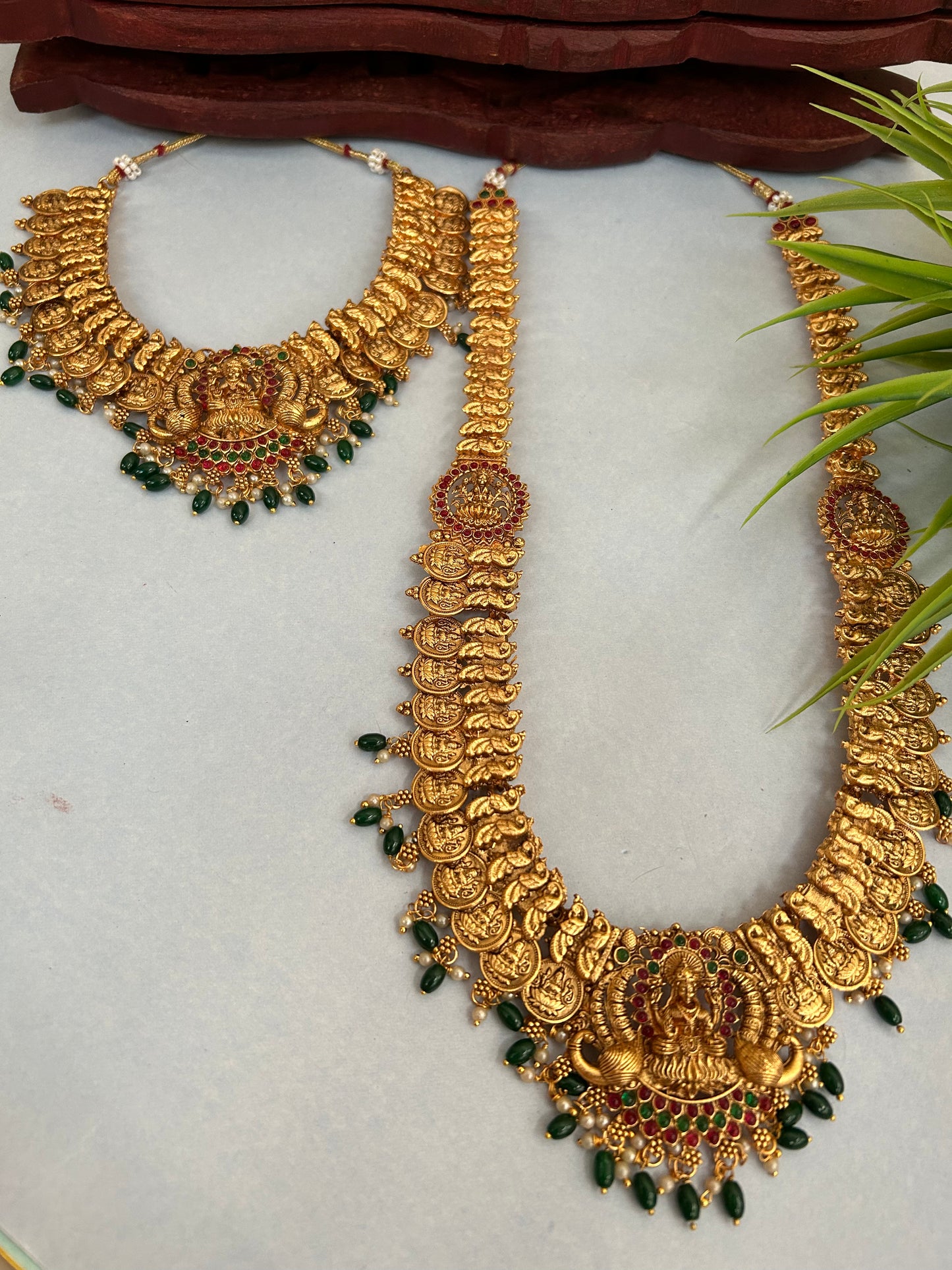 Luxehara Gold Plated Necklace Combo set **Without Earrings ( LHA 702 )
