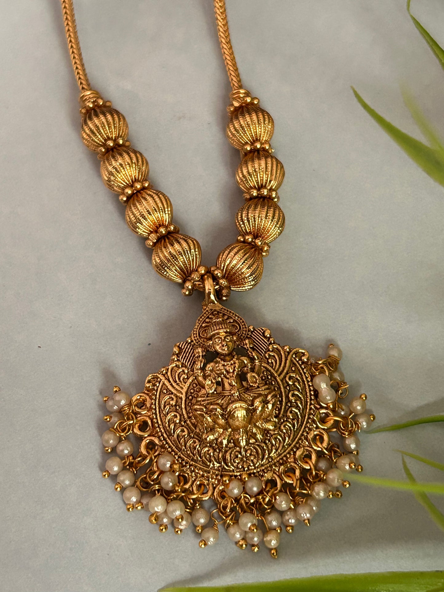 Luxehara’s Gold Plated Necklace set with Earrings ( LHA1 10k )