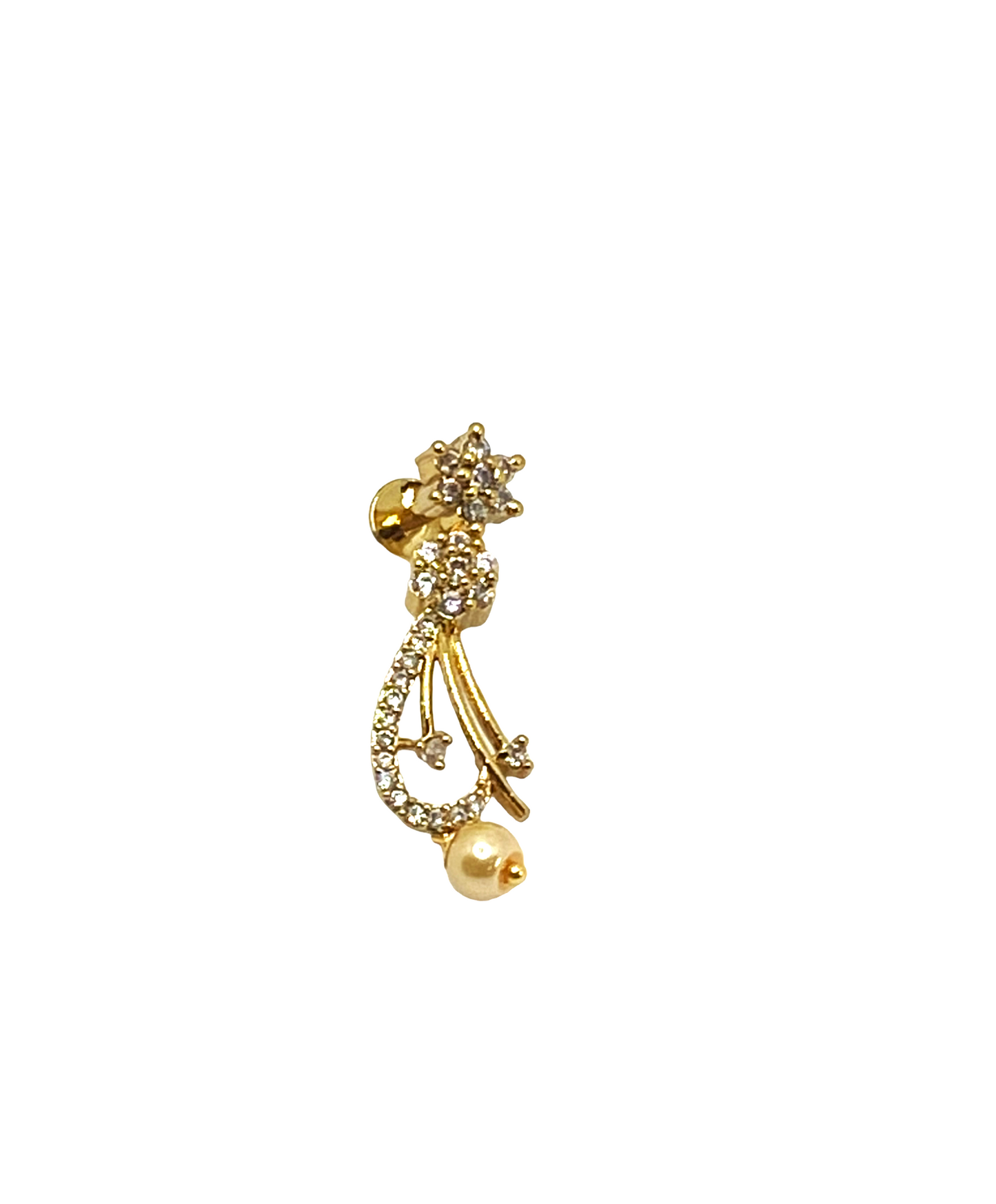 Luxehara's Gold Plated Necklace Set with Earrings.