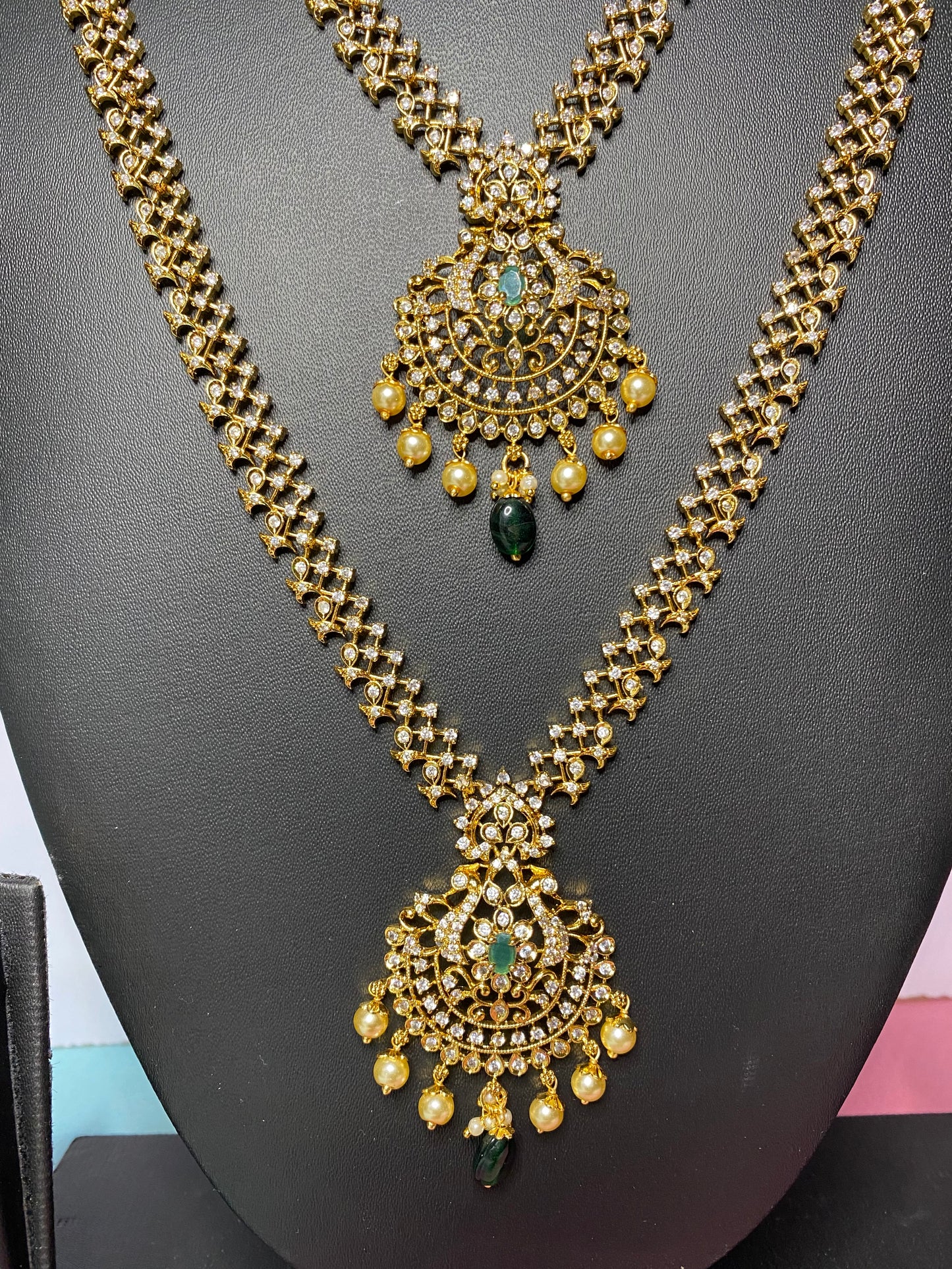 Luxehara's Long necklace complete combo set.