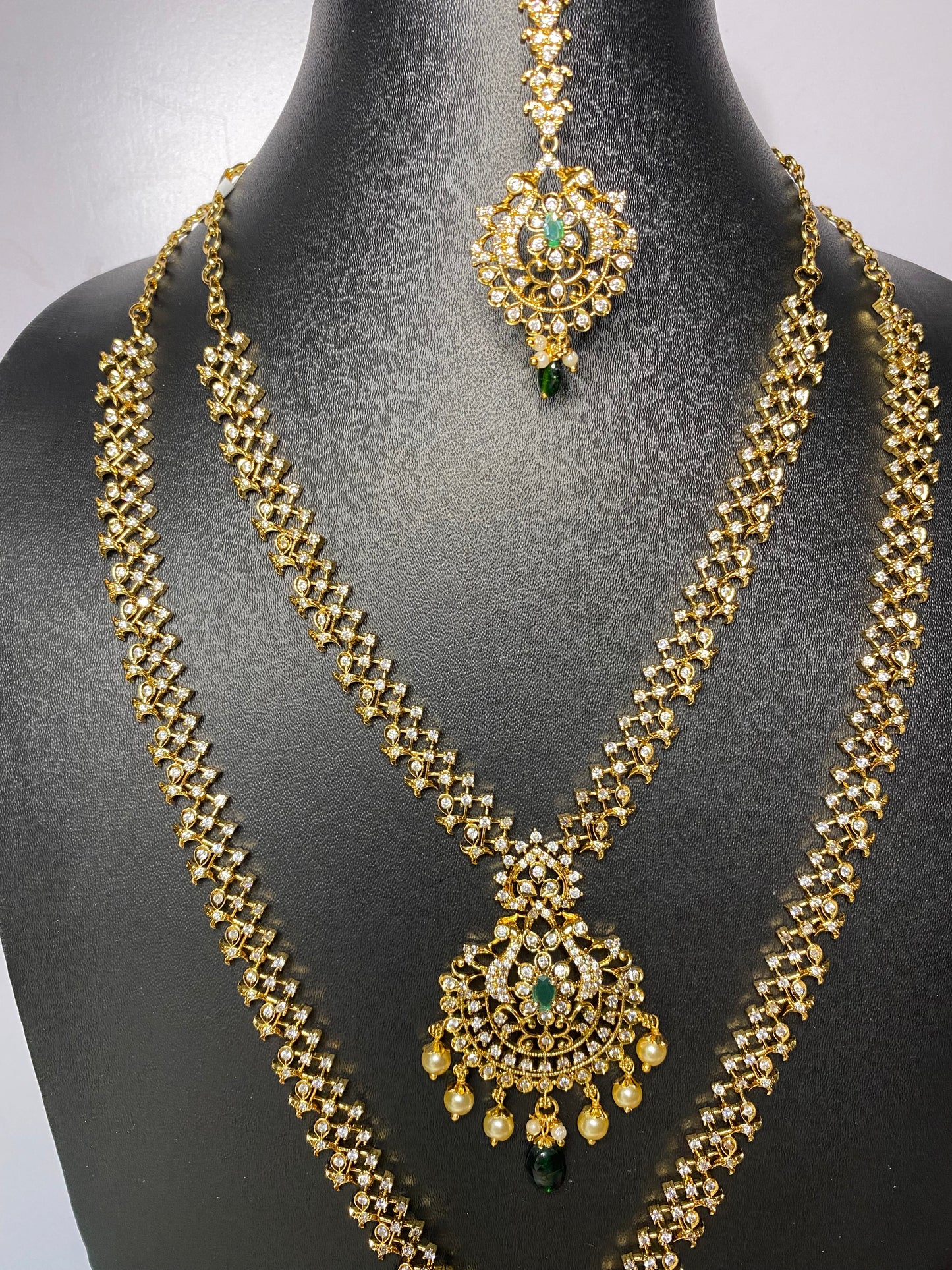 Luxehara's Long necklace complete combo set.