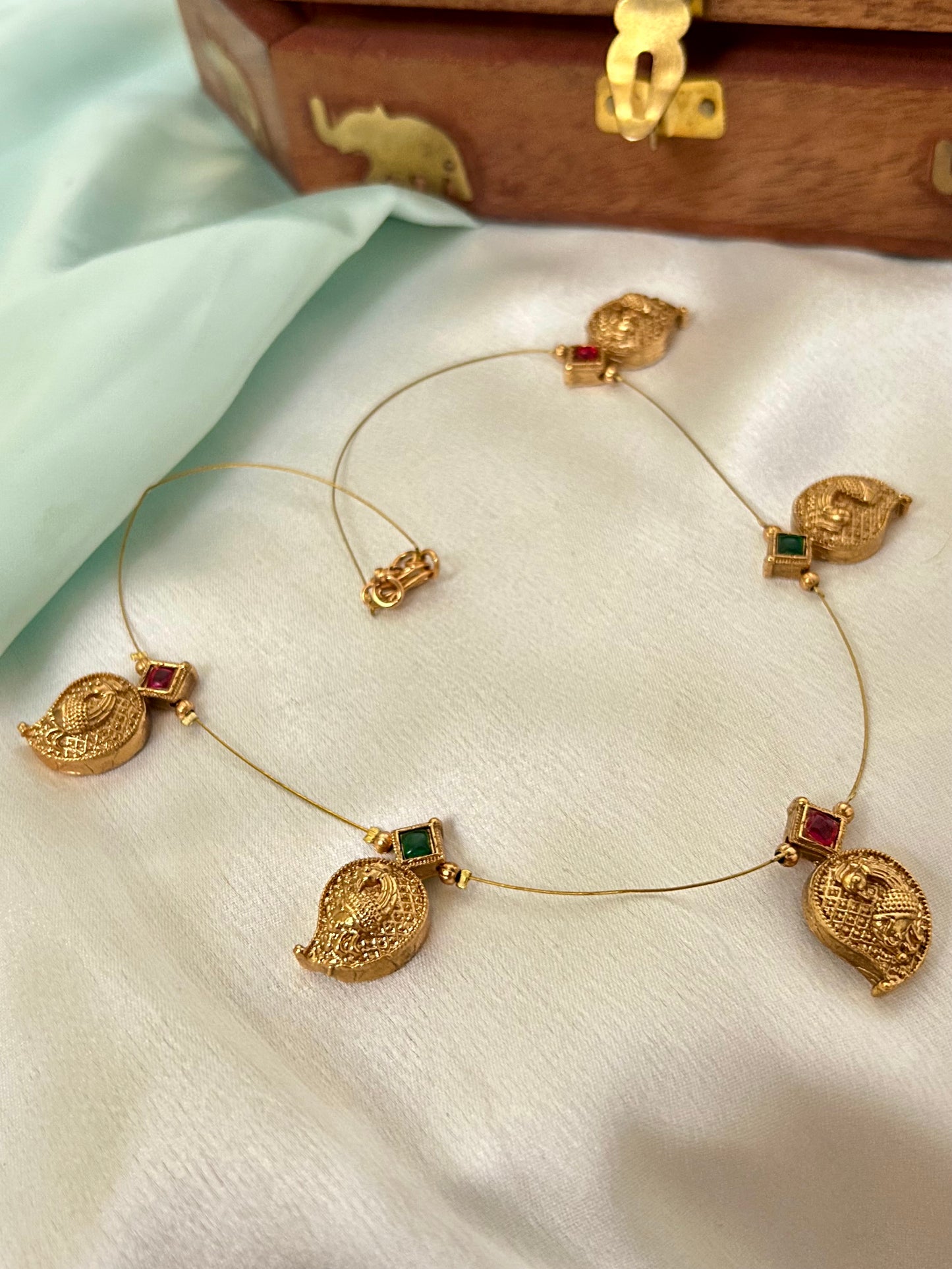 Gold Plated Invisible Mango Necklace