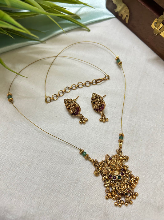 Invisible Necklace with Venkata Ramana Pendant
