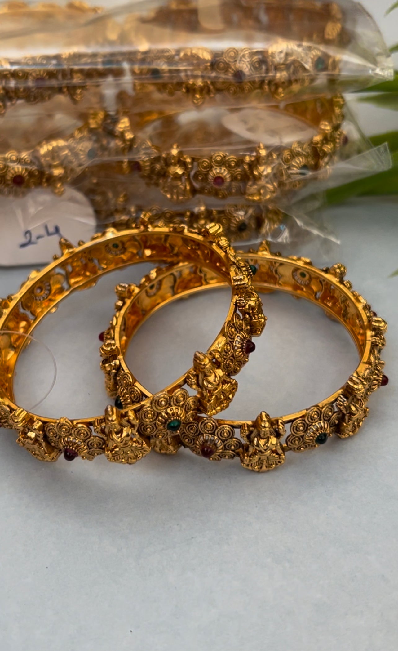 Lakshmi Gold Plated Kada ( LHA KADA 23 )