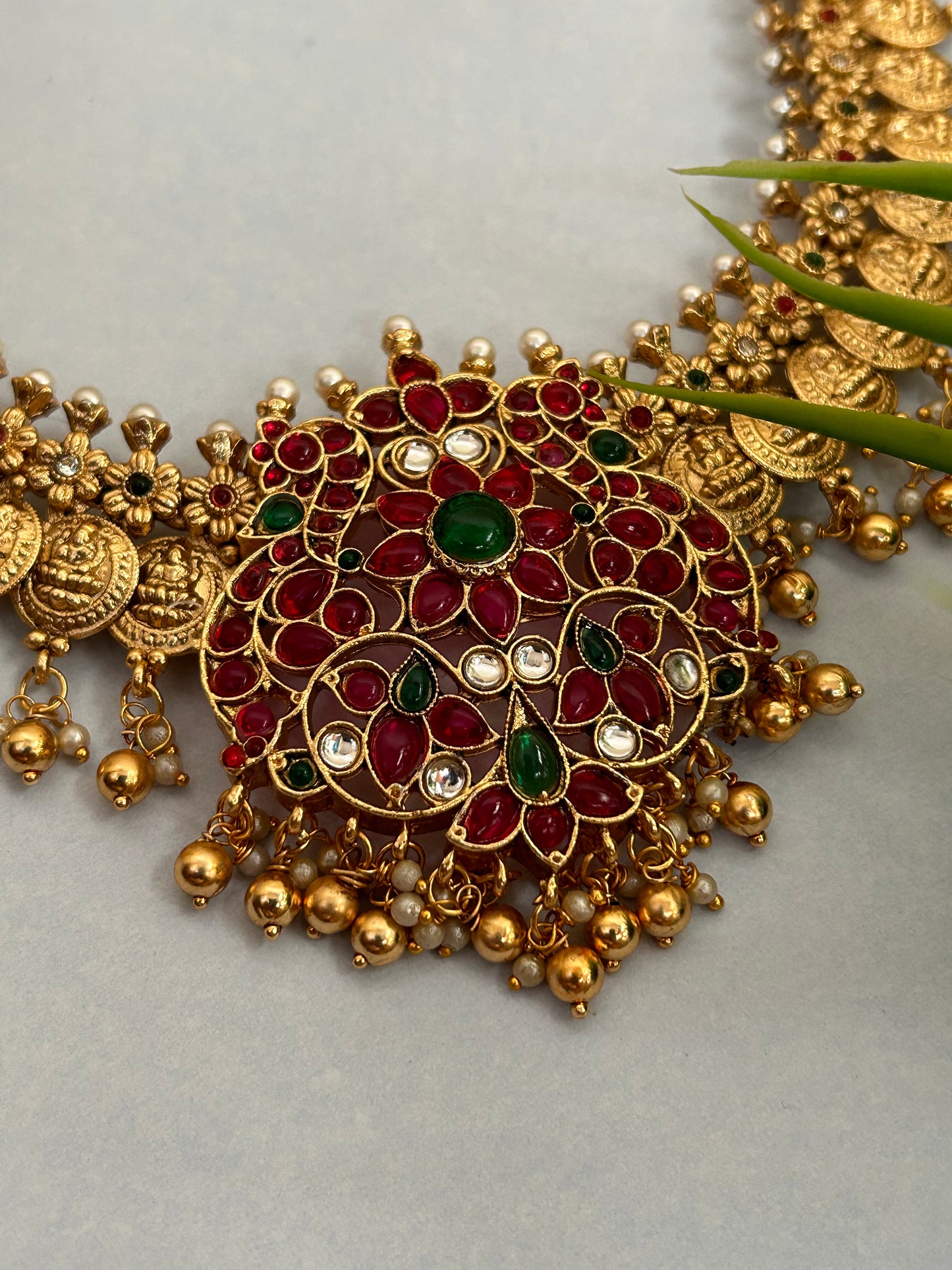 Luxehara Gold Plated Long Haaram
