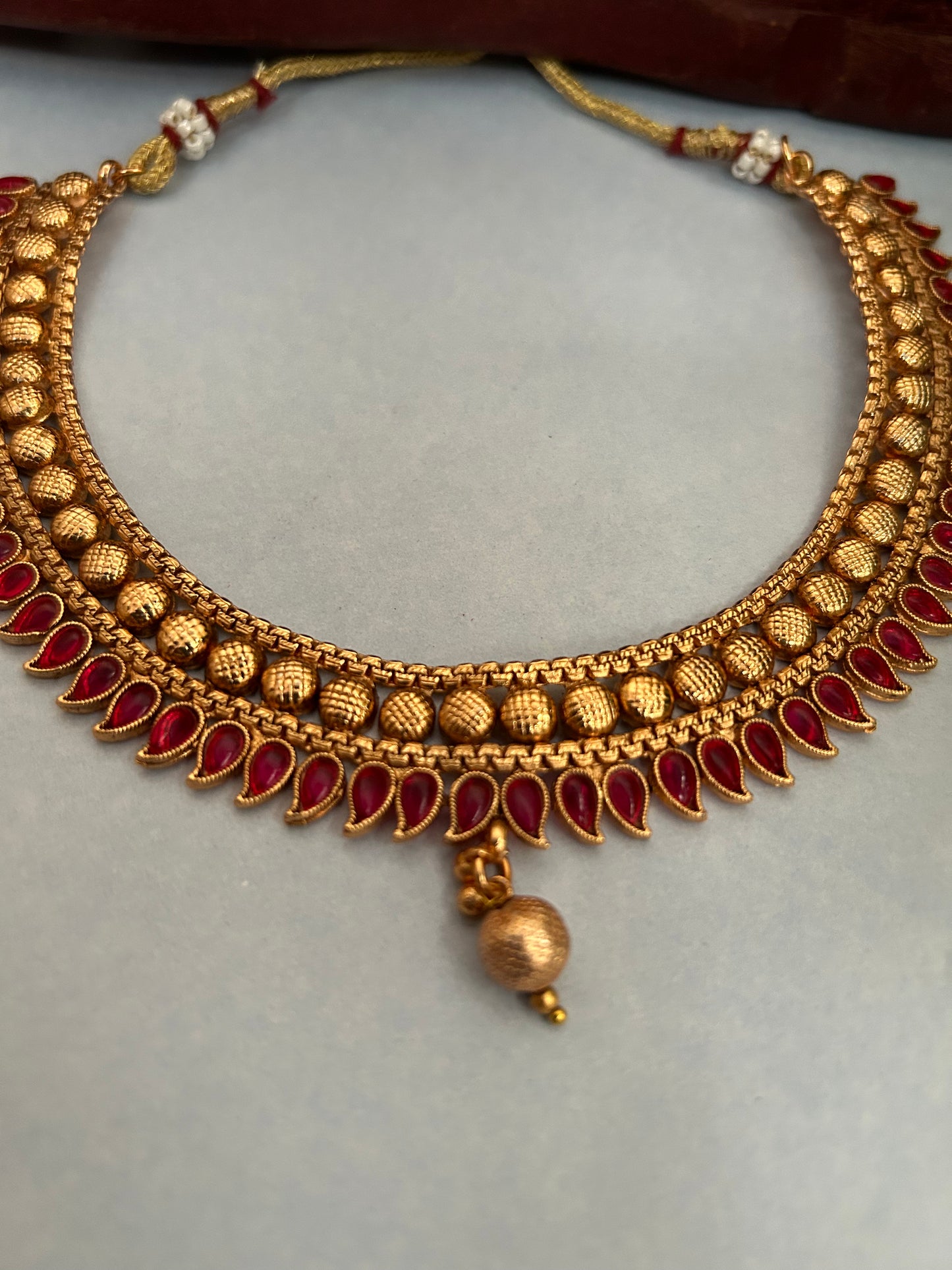 Luxehara Gold Plated Necklace set ( LHA 914R )