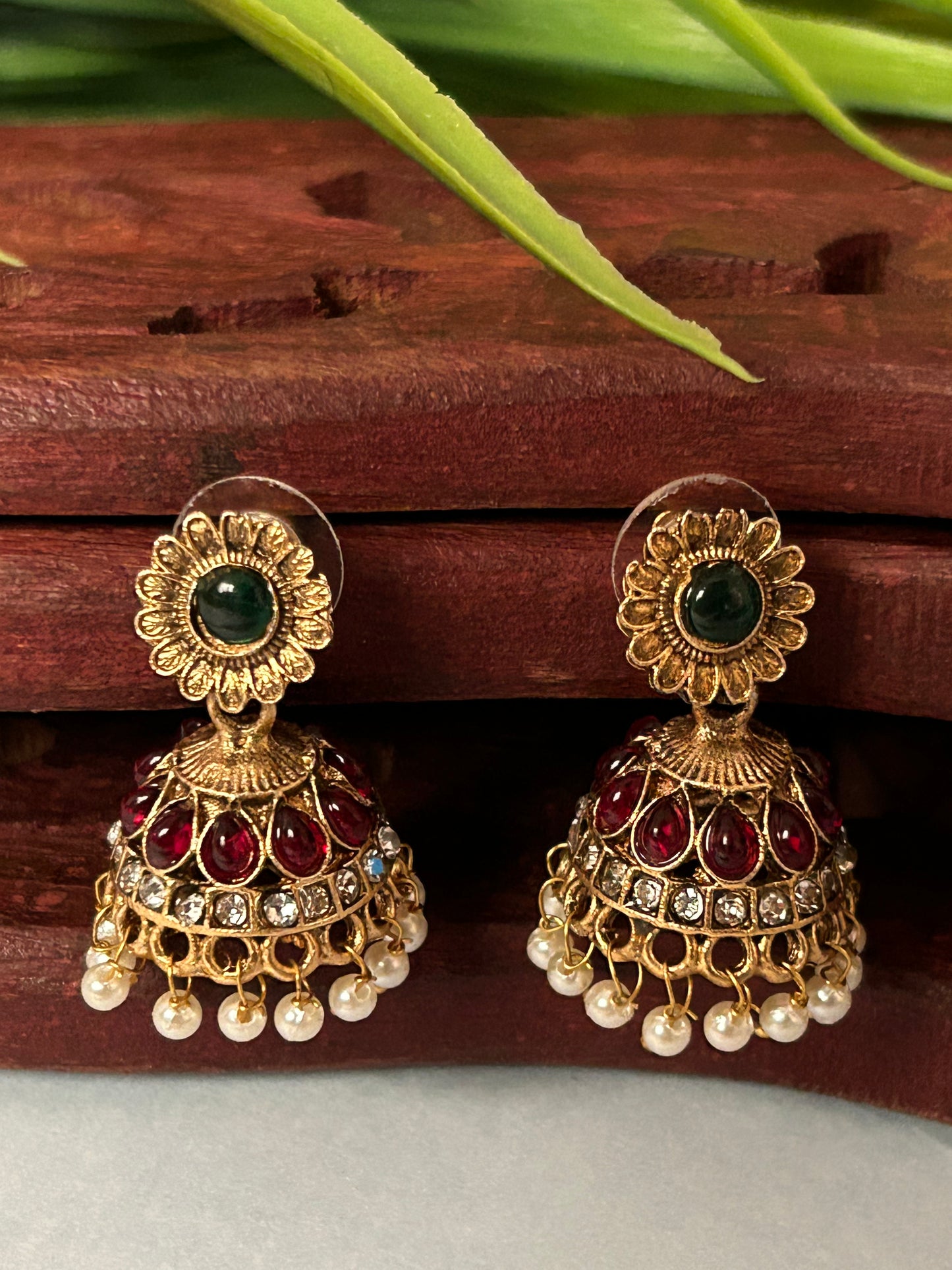 Luxehara’s Gold Plated Choker set with matching earrings ( LHA 119 )