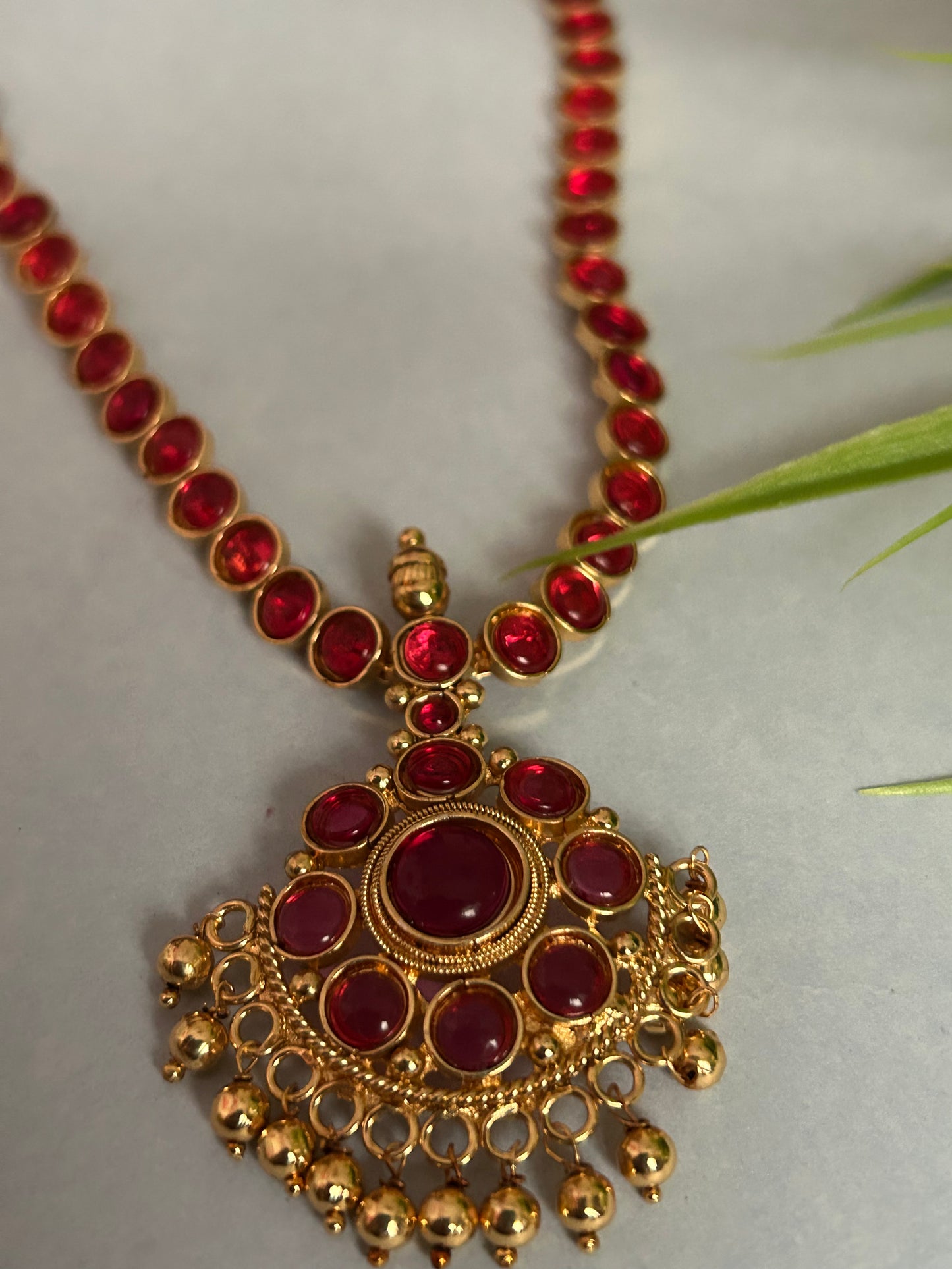 Luxehara’s Gold Plated Necklace with Earrings ( LHA 17 )