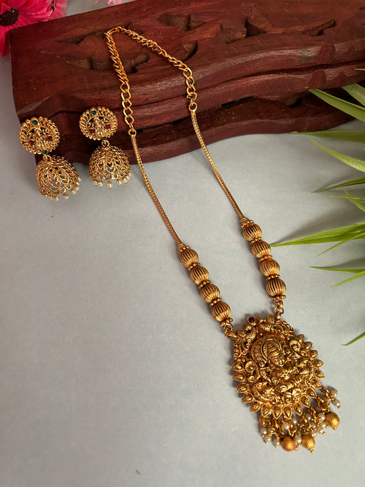 Luxehara’s Gold Plated Short Necklace ( LHA 10 )