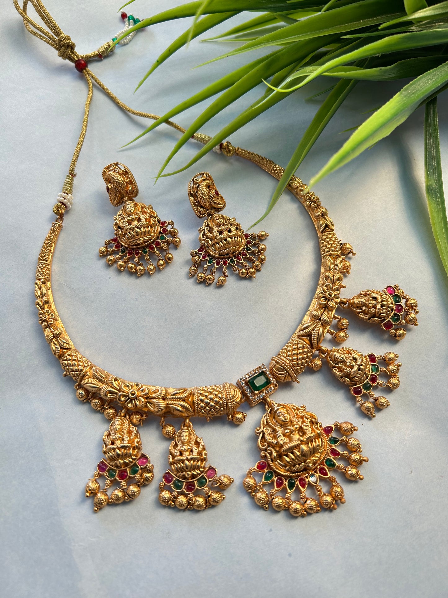 Gold Plated Heavy Jewellery set ( LHA 330 )