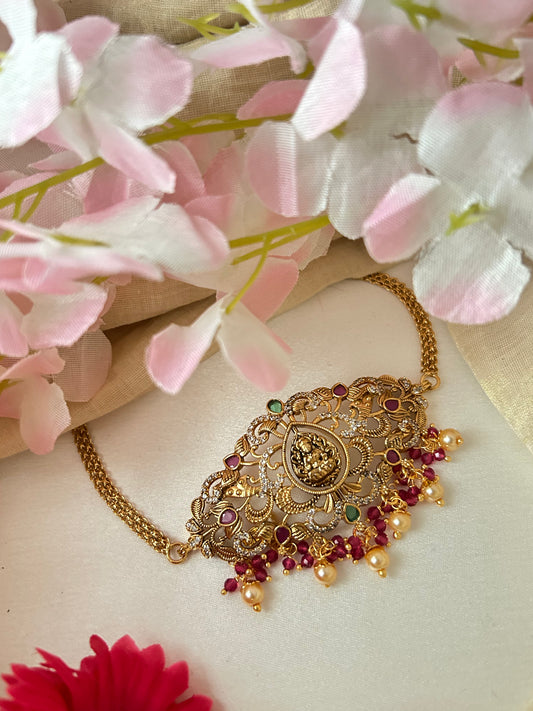 Gold Plated premium Re-Polishable Choker with reversible Pendant