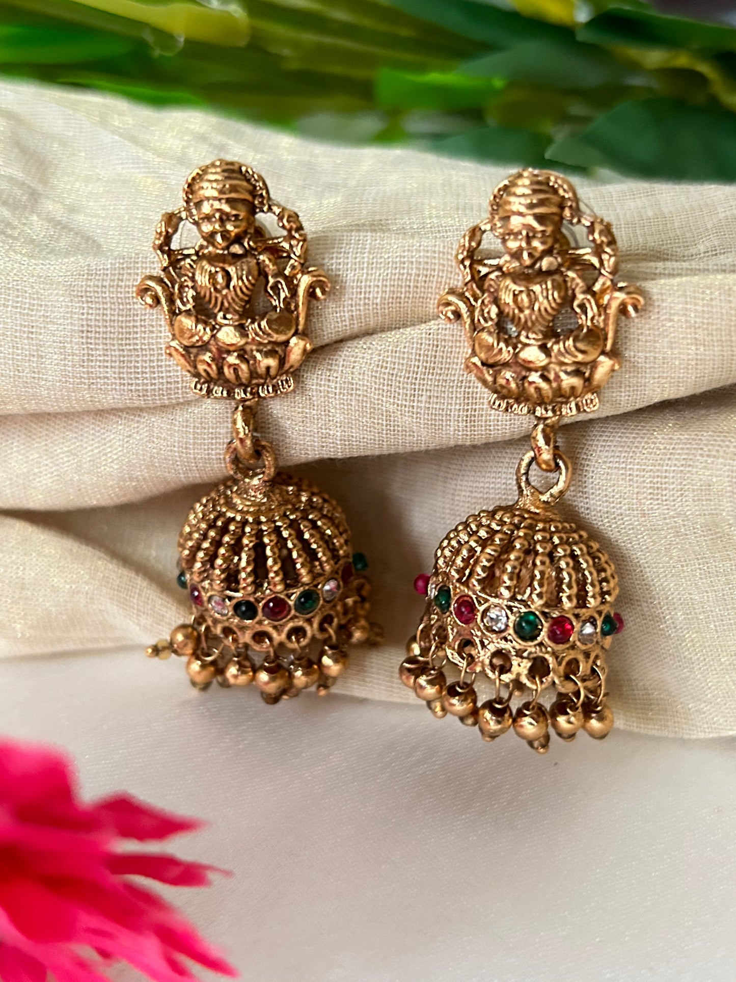 Gold plated Antique Finish Nagas Necklace set( LHA - BS02 )