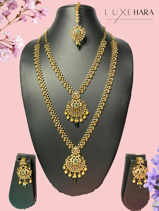 Luxehara's Long necklace complete combo set.