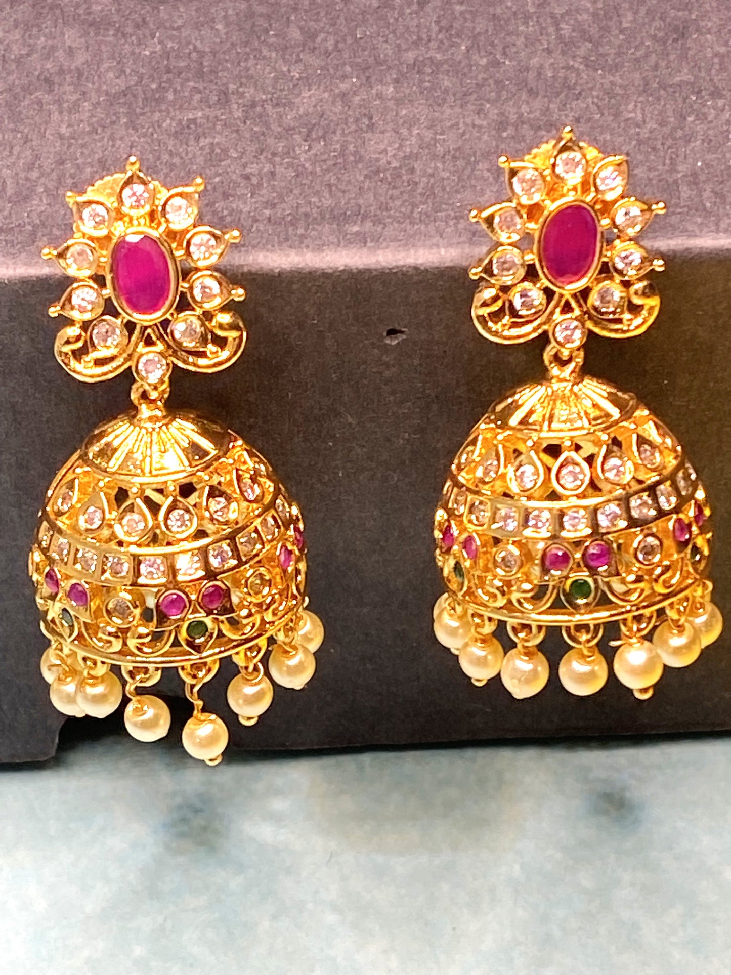 Luxehara's Gold plated Chocker Set With Matching earrings