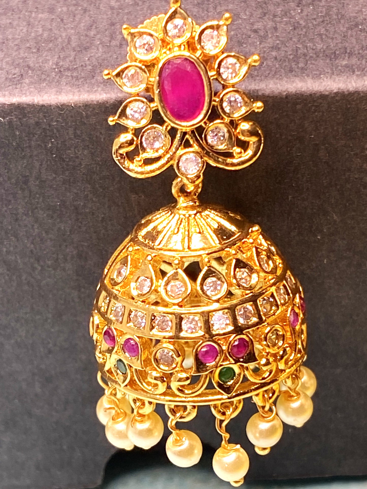 Luxehara's Gold plated Chocker Set With Matching earrings