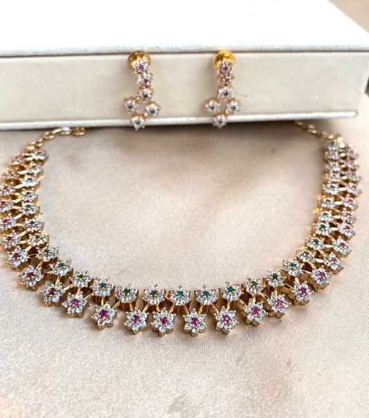 Luxehara's Necklace set with earrings