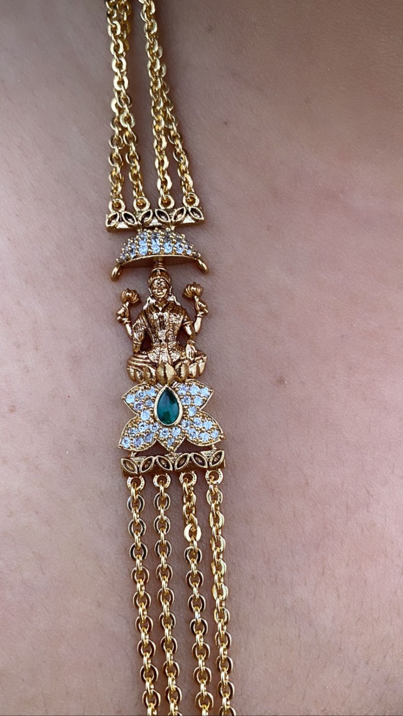 Luxehara's Chandra haaram ( 26 Inch )chain